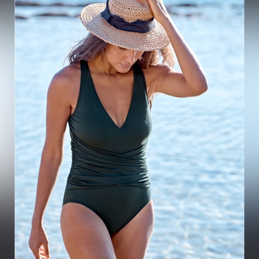 New! Magicsuit® Plot Twist Valerie One-Piece Swimsuit green 4174